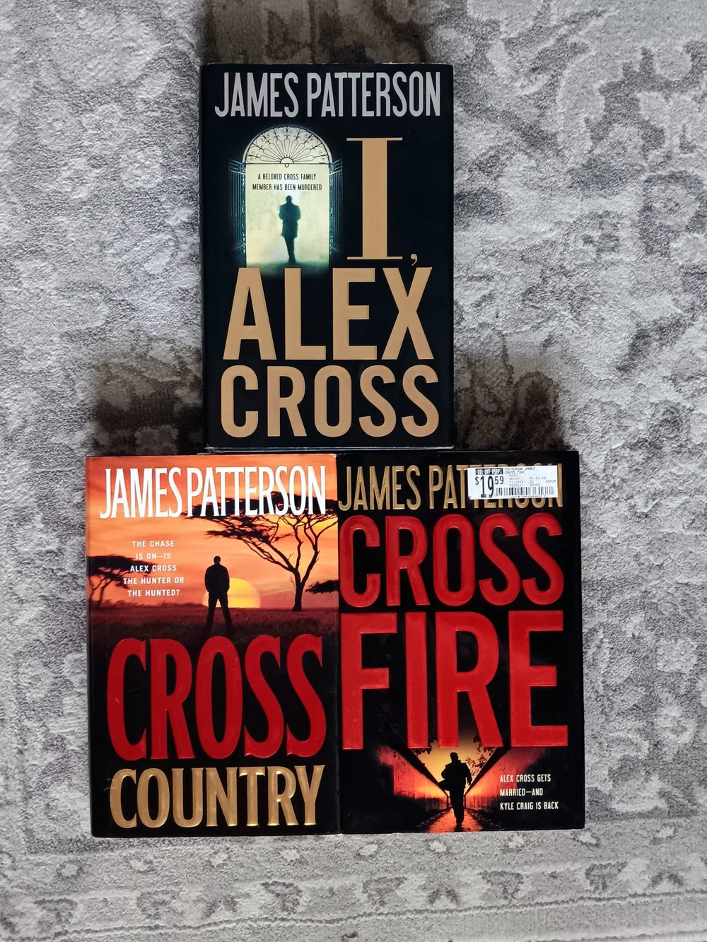 James Patterson Alex Cross 3-Book 1st Ed Hardcover Lot | I, Alex Cross + Cross